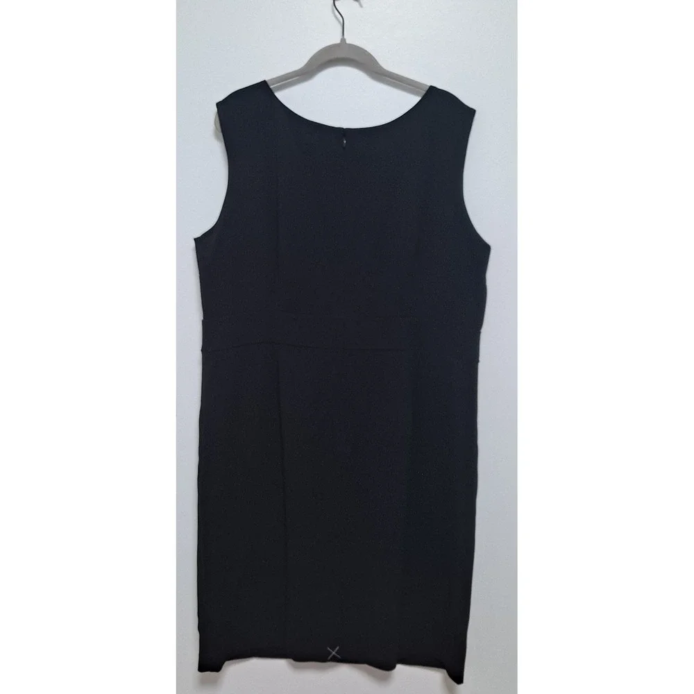 NWT Size 18 Black Talbots Sleeveless Sheath Dress Classic Old‎ Money